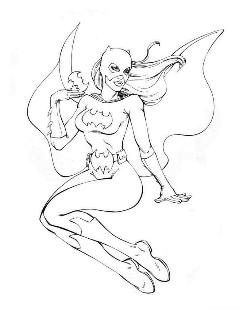 dibujo batgirl gratis