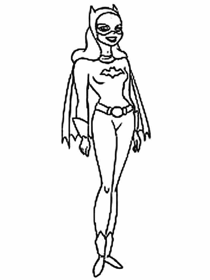 dibujo de batgirl