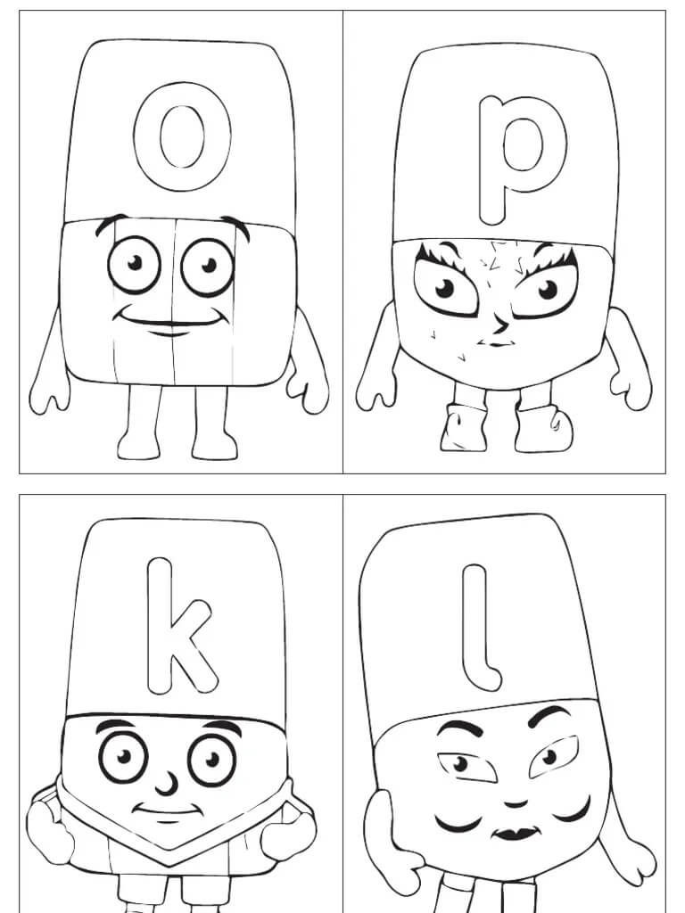 alphablocks para colorear