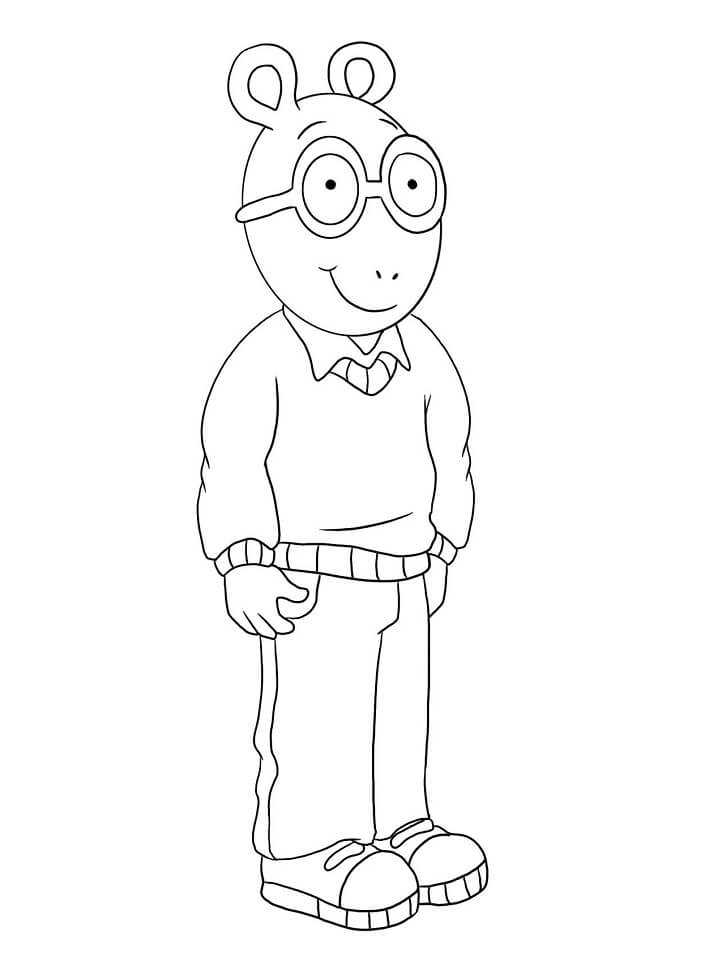 arthur read para colorear