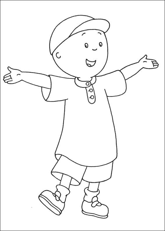 caillou para colorear