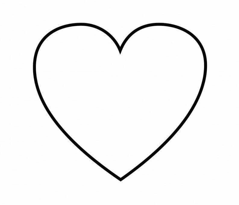 corazon para colorear
