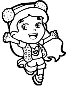 dibujo de maria clara para imprimir