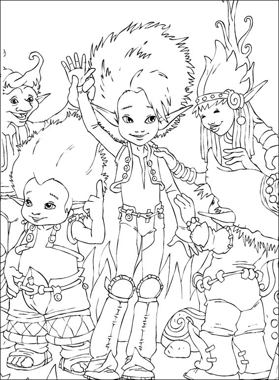 dibujos de arthur y los invisibles para colorear