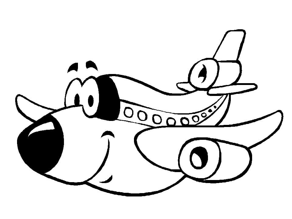 dibujos de aviones para imprimir y colorear