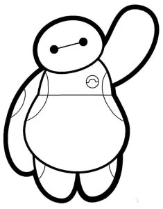 dibujos de baymax para imprimir y colorear