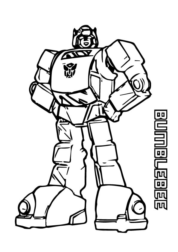 dibujos de bumblebee para colorear