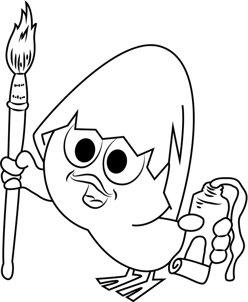 dibujos de calimero para colorear