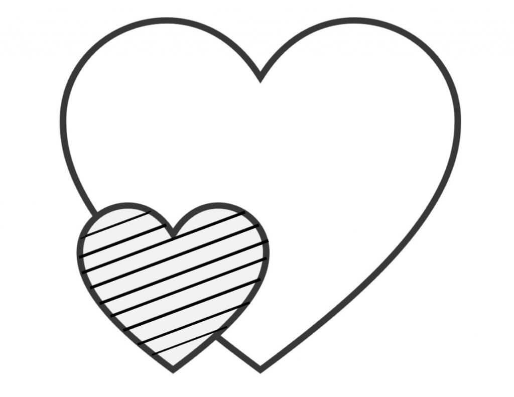 dibujos de corazon para imprimir y colorear