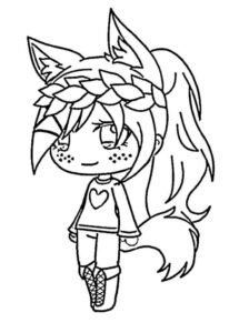 dibujos de gacha life para colorear