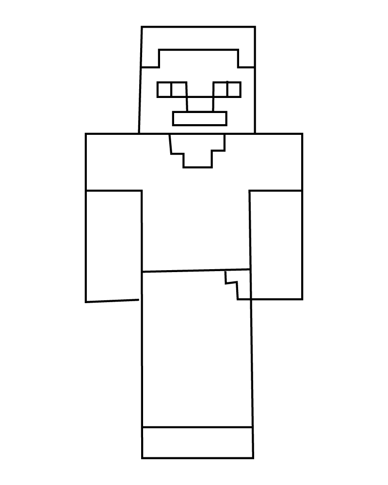 dibujos de minecraft dungeon para colorear