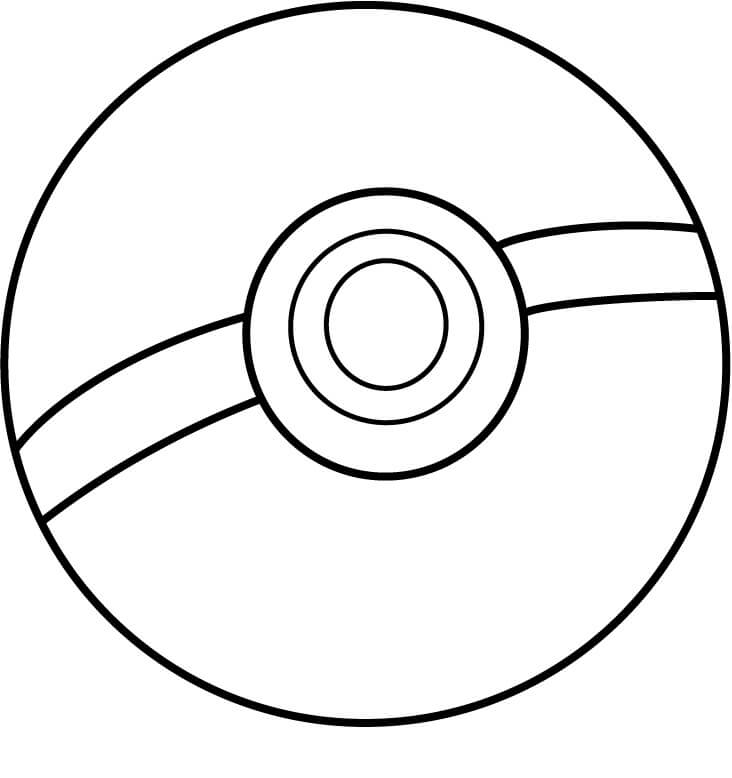 dibujos de pokebola para imprimir y colorear