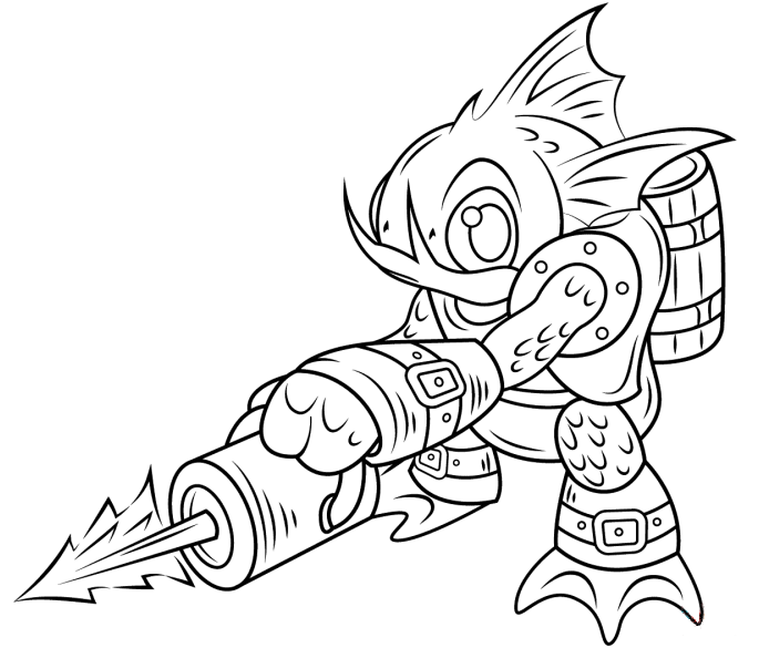 dibujos de skylander para imprimir y colorear
