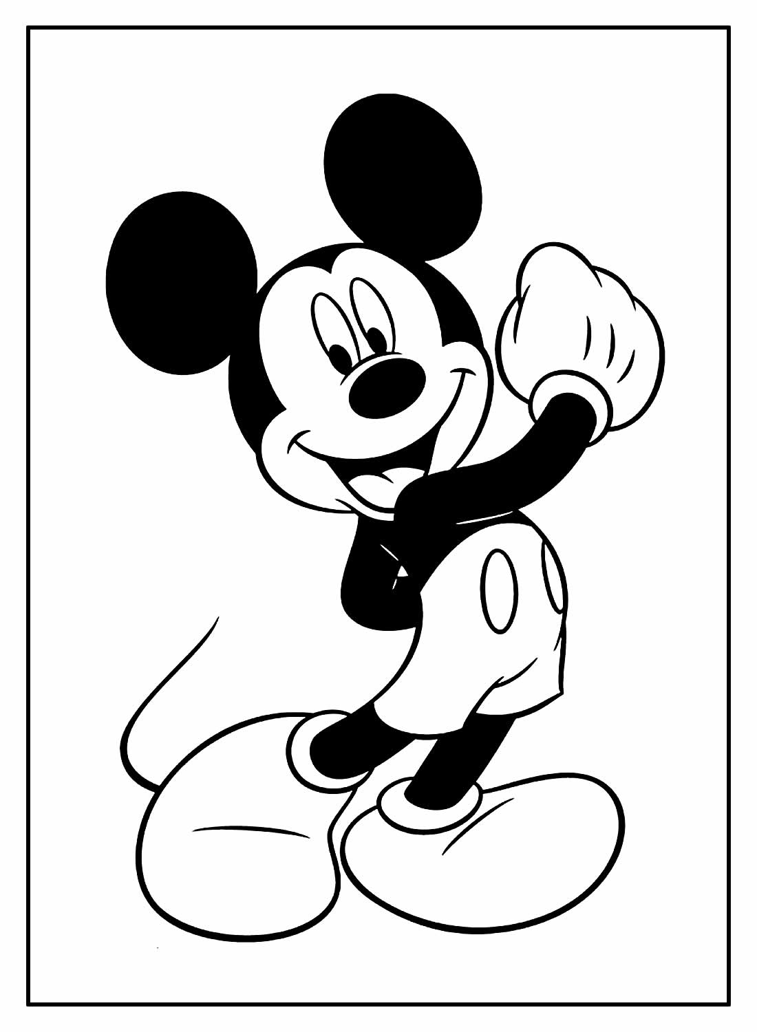 dibujos mickey mouse disney para colorear 1
