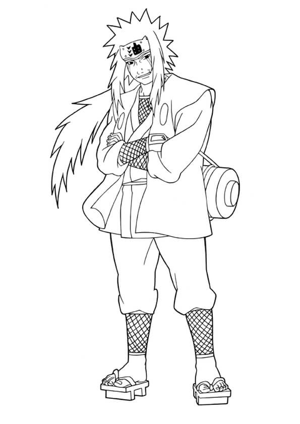 jiraiya para colorear