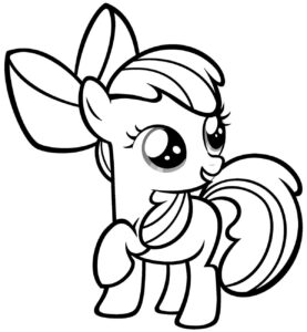 mi pequena pony para colorear