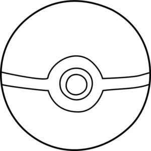 pokebola para colorear