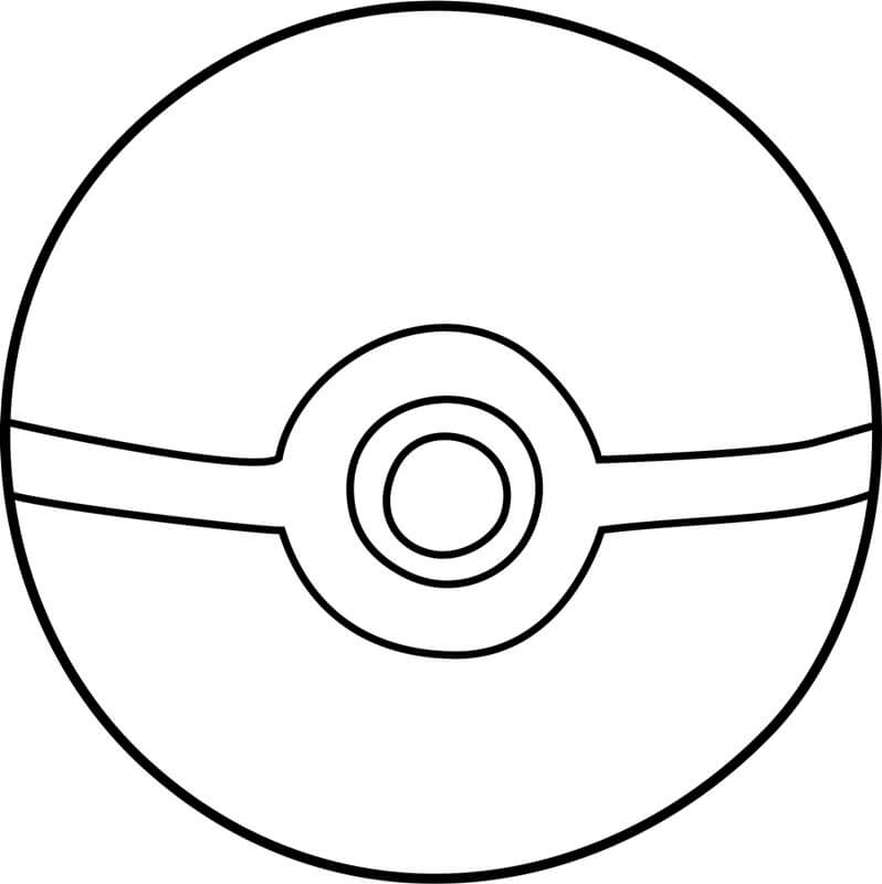 pokebola para colorear