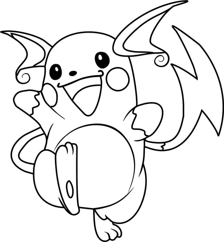 raichu para colorear