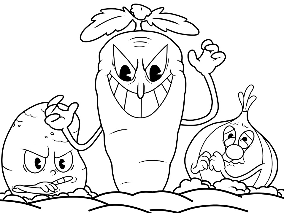 colorear dibujos de el paquete raiz