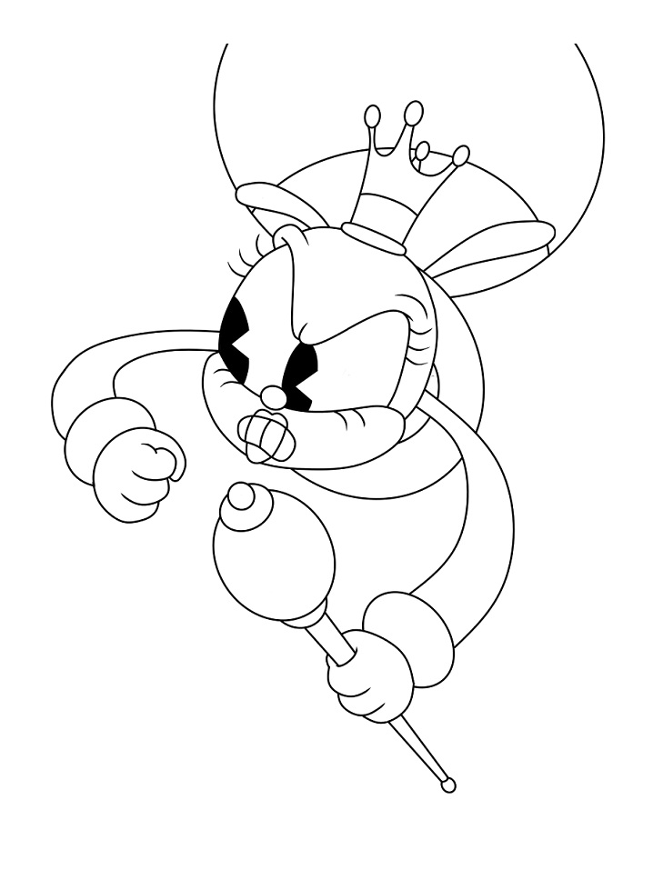 dibujos rumor honeybottoms de cuphead para colorear