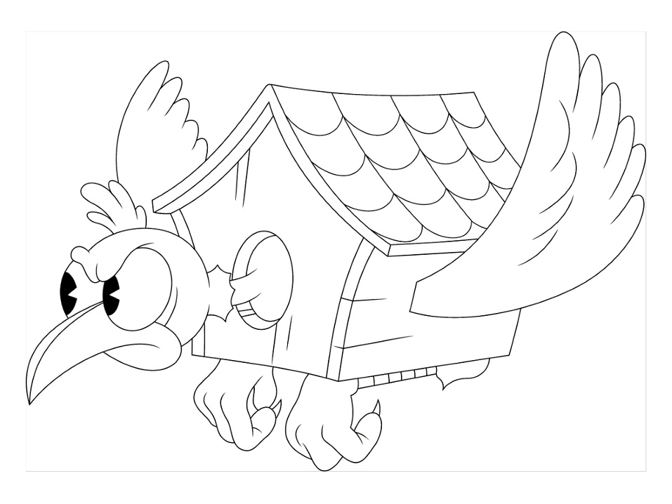dibujos wally warbles de cuphead de cuphead para colorear