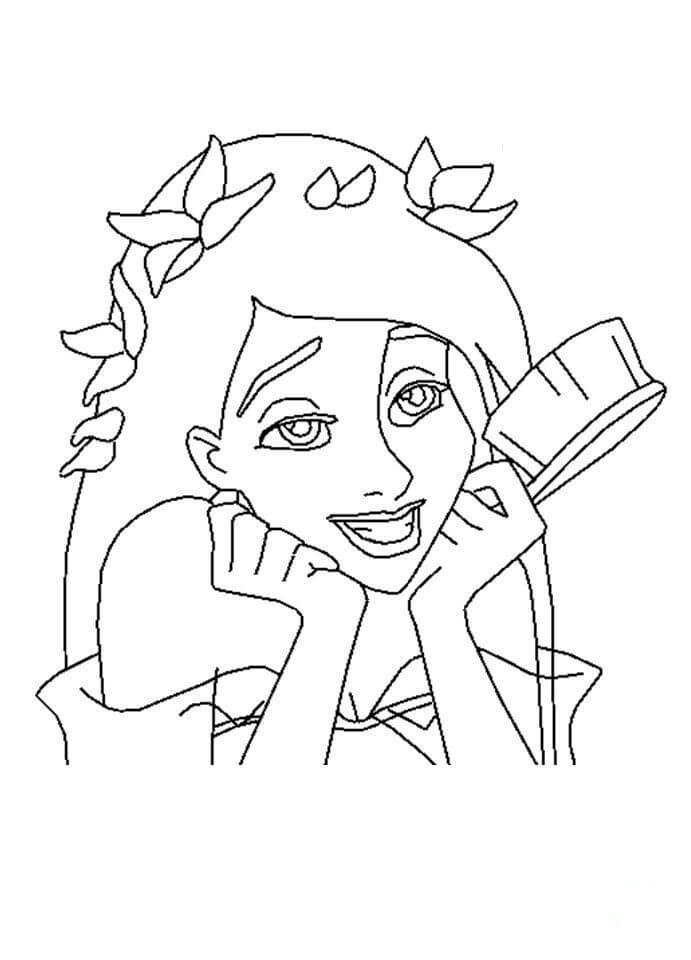 dibujo con amor gisele para imprimir y colorear