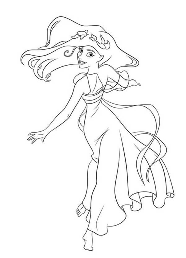 dibujo encantadora giselle para imprimir y colorear