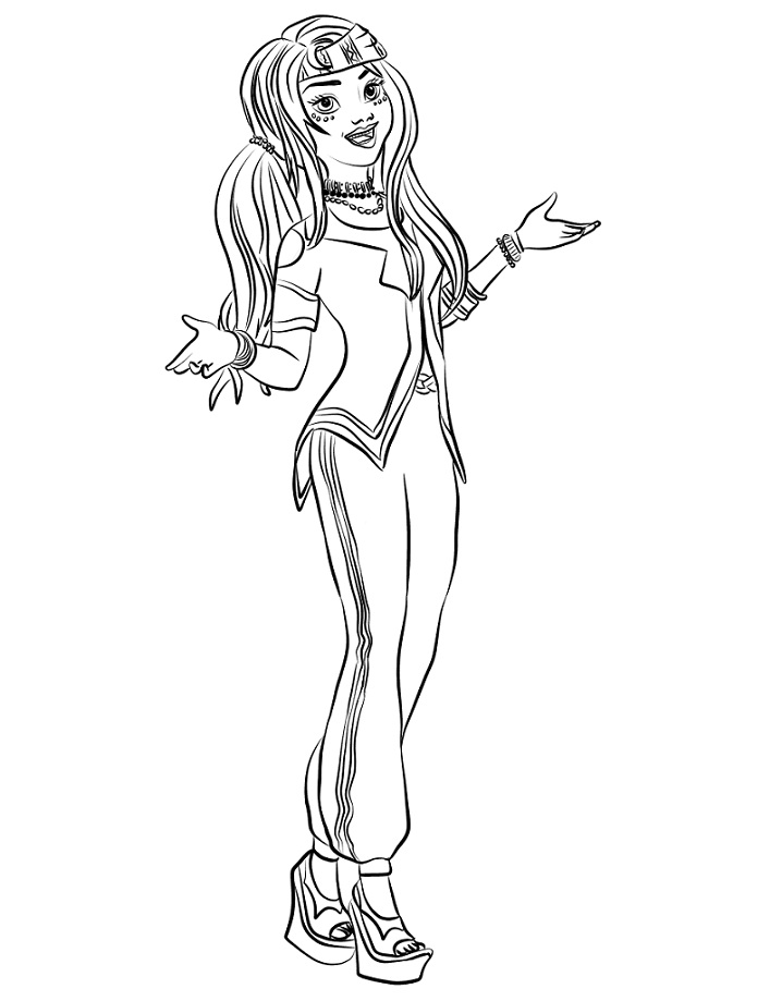 dibujo genie chic freddie para imprimir y colorear