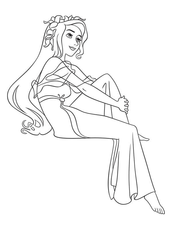 dibujo sonar despierta giselle para imprimir y colorear
