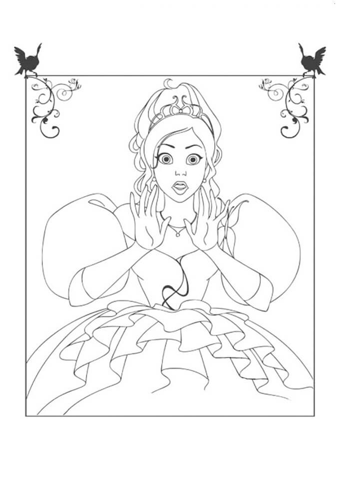 dibujo sorpresa giselle para imprimir y colorear