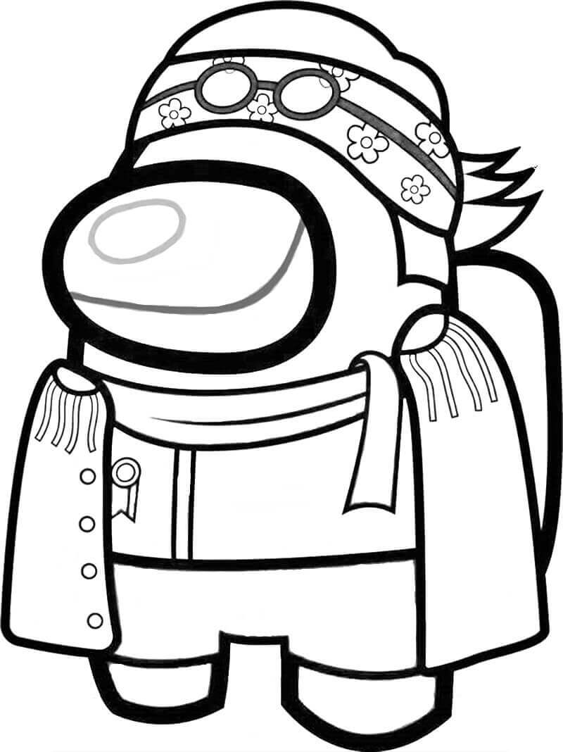 dibujo coby among us imprimir y colorear