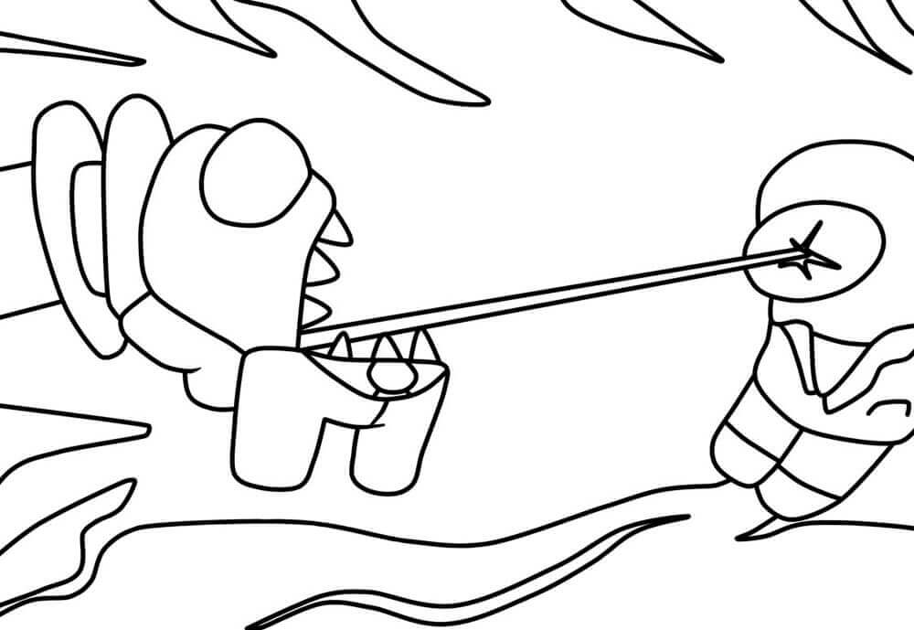 dibujo cosmonauta ataca al traidor imprimir y colorear