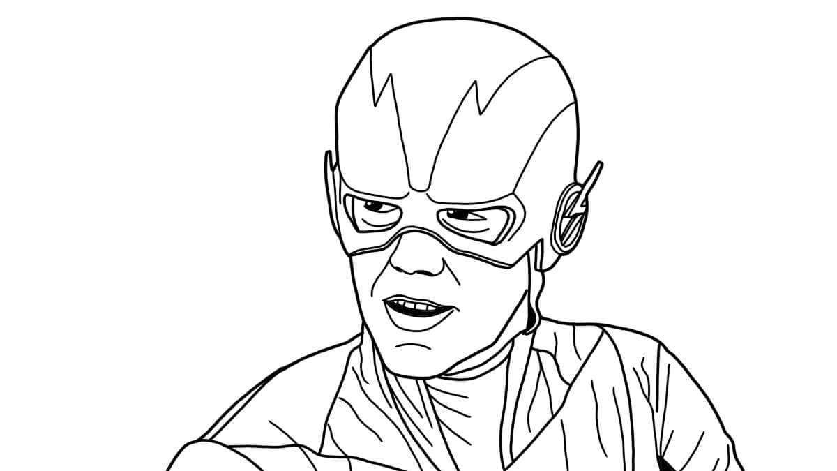 dibujo destello de retrato para imprimir y colorear