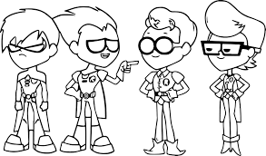 dibujo el tipo de robin para imprimir y colorear