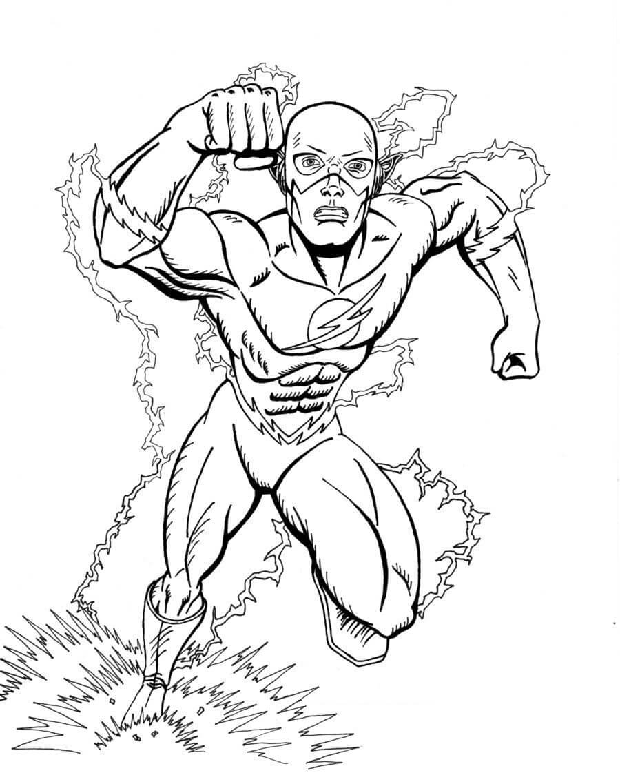 dibujo enfriar flash para imprimir y colorear