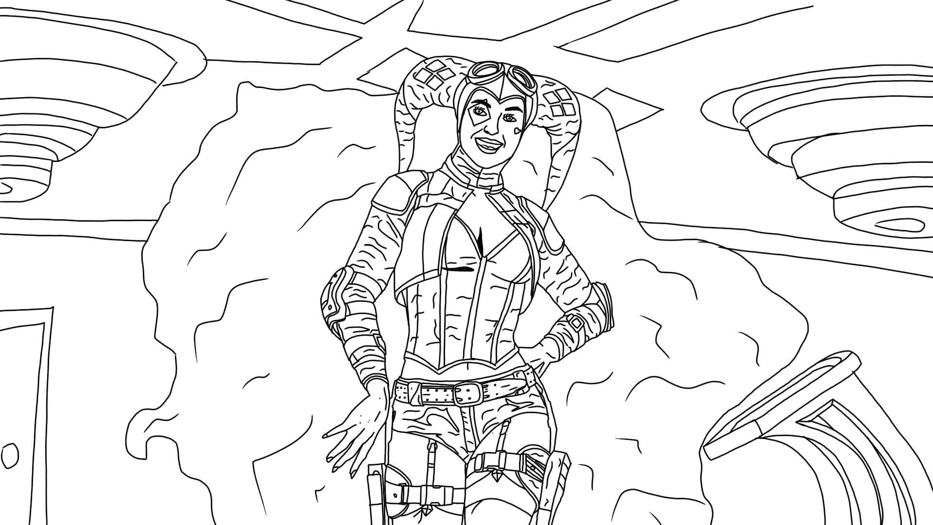 dibujo harley quinn normal para imprimir y colorear