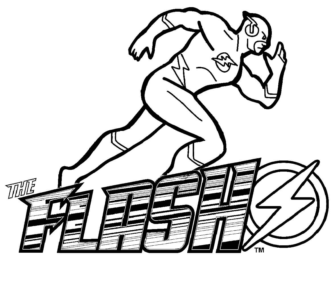 dibujo impresionante flash para imprimir y colorear