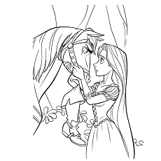 dibujo maximus y rapunzel para imprimir y colorear