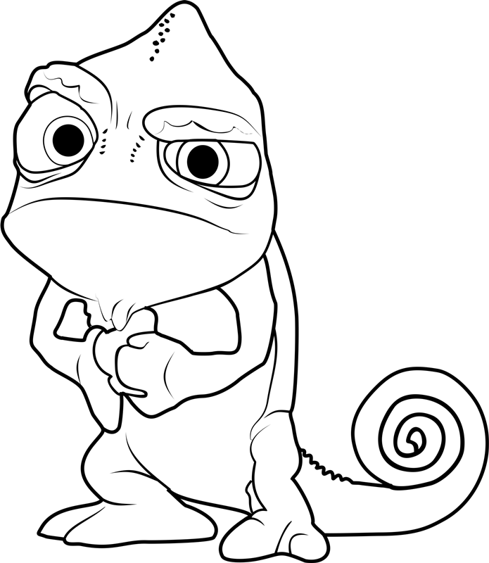 dibujo pascal enojado para imprimir y colorear