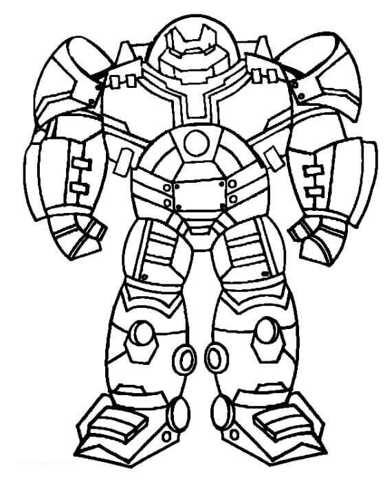 hulkbuster para colorear