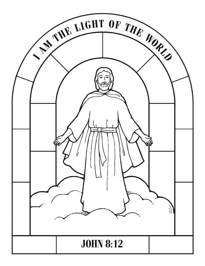 Dibujo de Gran Dios para Colorear y Imprimir