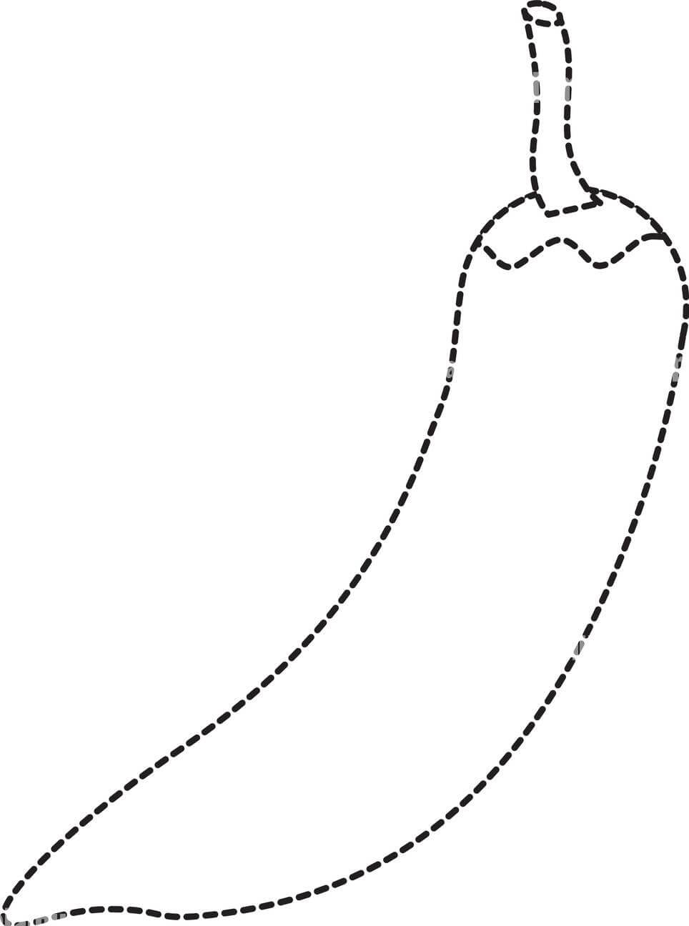 Dibujo de Ají Increíble para Colorear y Imprimir
