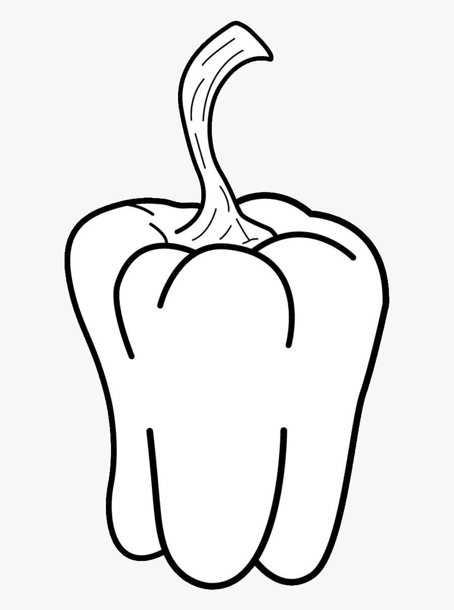 Dibujo de Ají Normal para Colorear y Imprimir