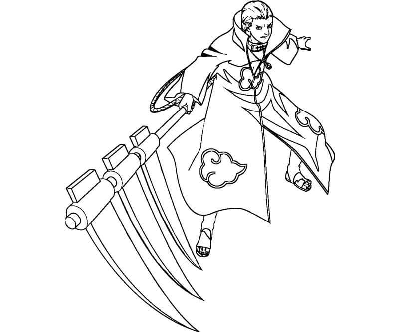Dibujo de Genial Hidan para Colorear y Imprimir