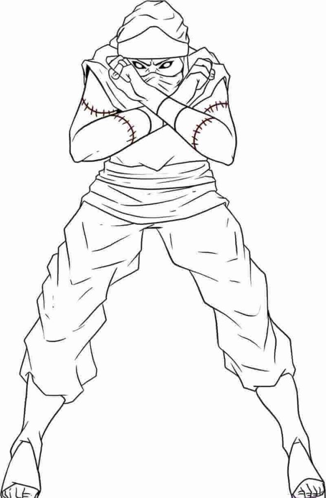 Dibujo de Kakuzu para Colorear y Imprimir
