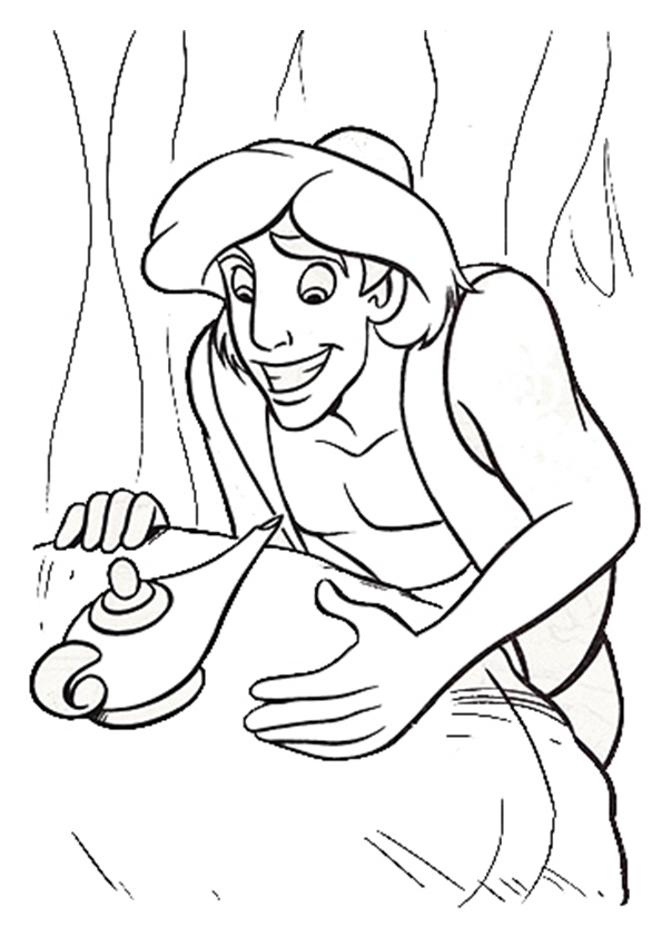 Dibujo de 1527150331 The Aladdín A4 para Colorear y Imprimir