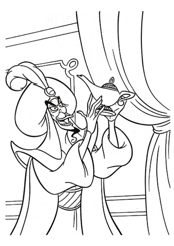 Dibujo de El Jafar para Colorear y Imprimir
