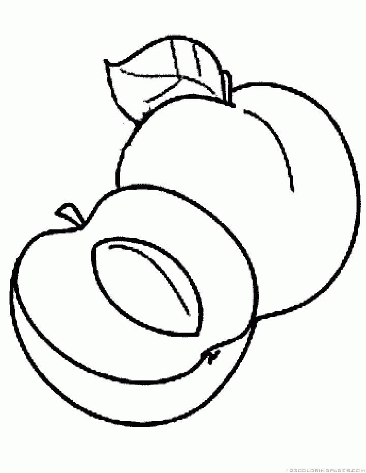dibujo albaricoque impresionante para colorear