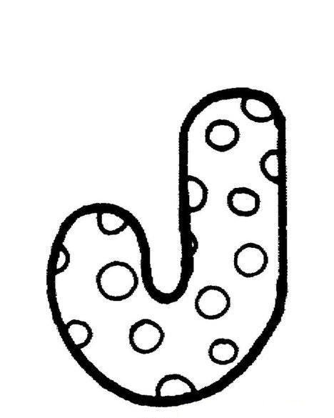 dibujos letra j para colorear